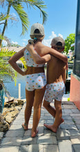 Load image into Gallery viewer, Tropical boy swim trunks
